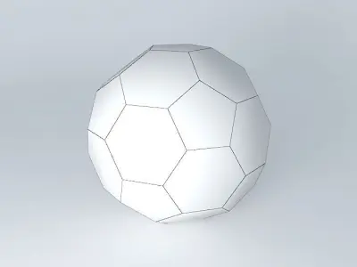 Low Poly Soccer Ball Free 3D model