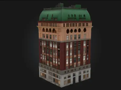 Dominion Building Model  Authority Cast in Stone and Steel 3D model