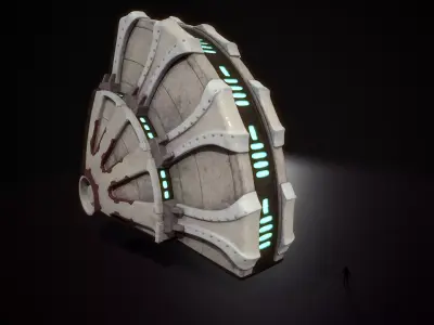 building 10 Low-poly 3D model