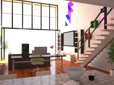 Duplex House Interior 3D model
