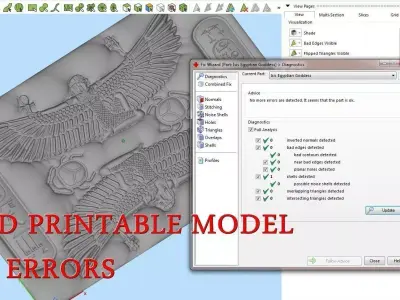 Isis Egyptian Goddess for CNC 3D Router 3D print model