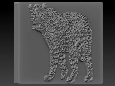 Cheetah animal 3D print model