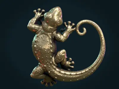 Gecko gold 3D print model