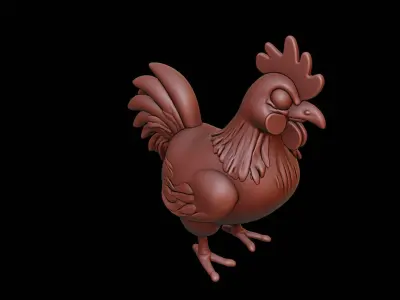 Chicken Animal Sculpture 3D print model buy