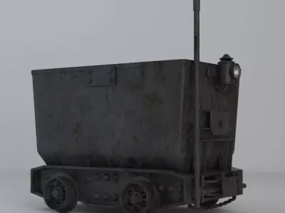 Mine Cart 3D model