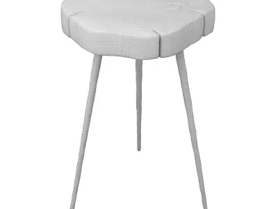 Eider Side Table Low-poly 3D model