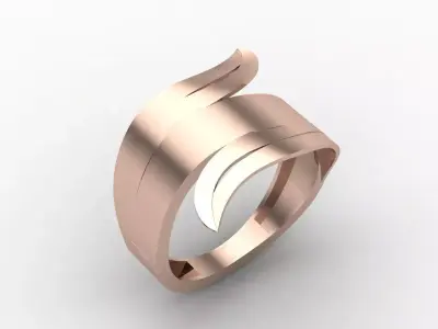 Plain Ring Women Ready STL 3DM Models Womens Rings 3D models 3D print model 38