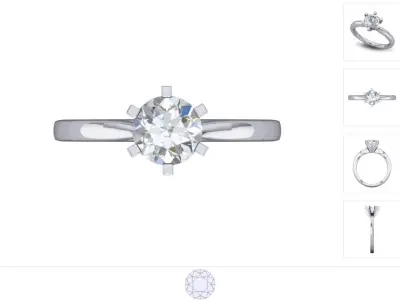 Women ring 3dm stl render detail 3D print model 28