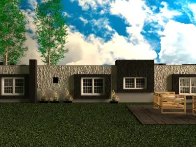 MODERN CHALET 3D print model