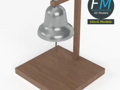 Table top boxing bell 3D model
