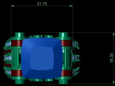 Stone Ring For Men 3D print model purchase