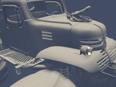 MAX CAR cyberpunk 3D model