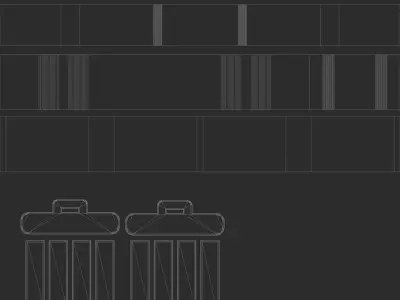 Trash can Low-poly 3D model