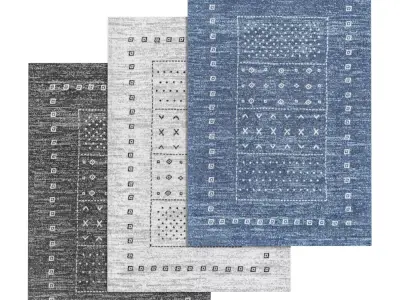 Rug Set 1342 3D model