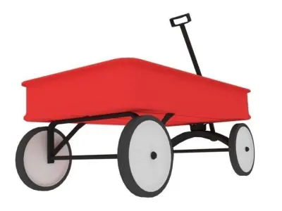 Toy Wagon 3D model