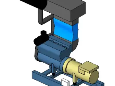 MOTOGENERADOR water pump 3D model
