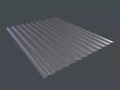 Roofing Sheet 3D Model Low-poly 3D model