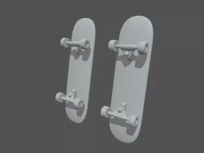 Skate skateboards Low-poly 3D model