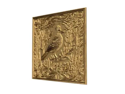 decor set wall panel ornament mural CNC 05 3D print  3D print model