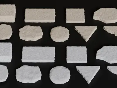 Rock Podium for Product Display 3D model