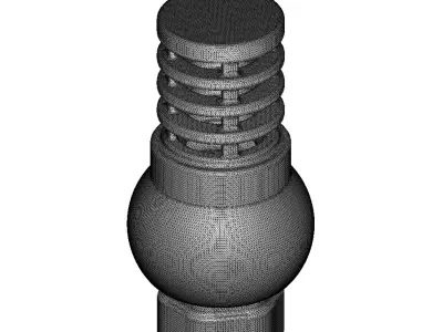 Plastic Premium Foot Valve Toy 3D model