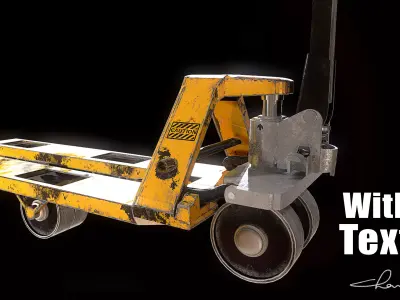 Industrial Factory Hand Pallet   Low-poly 3D model