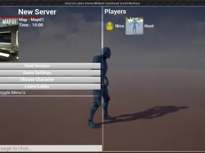 Unreal Engine Blueprint Multiplayer Starter Project Template Free low-poly 3D model