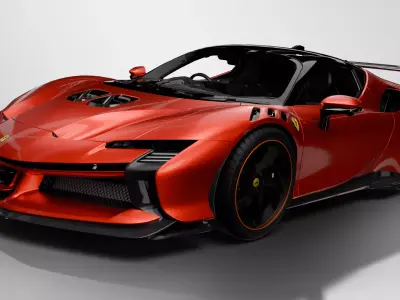 Ferrari SF90 Low-poly 3D model