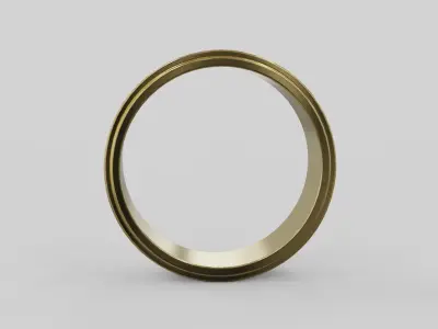 Wedding band ring 3D print model