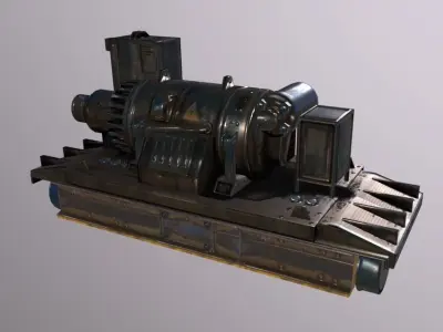 Crane Engine Low-poly 3D model