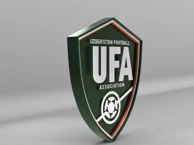 Uzbekistan National Soccer Team Logo 3D model