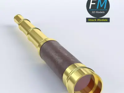 Spyglass telescope 3D model
