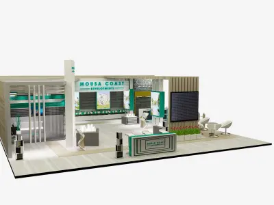  Booth Exhibition Stand a276 3D model