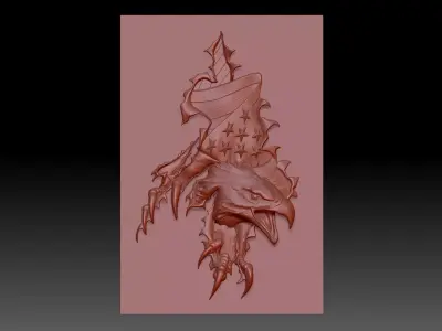 Eagle 3D print model