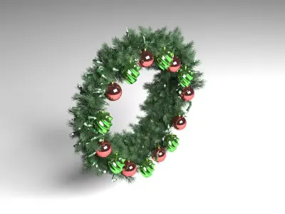 Fir Wreath 3D model