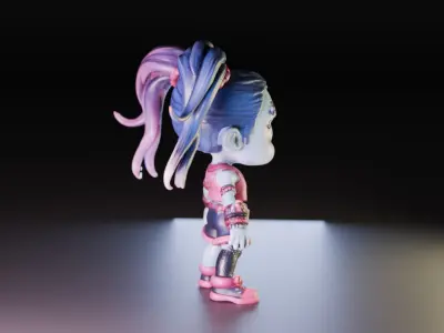 HarleyFunko 3D model