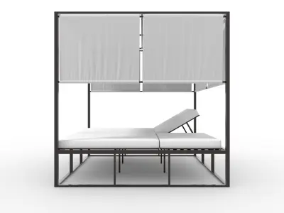 Poolside Cabana 04 3D model