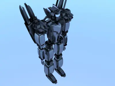Robot Cyborg Game Character Sci Fi Free 3D model