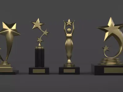 Trophy Cups 3D model
