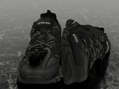 BALENCIAGA TRACK 3D SHOES 3D model