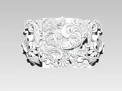 R letter sing  name initial 3D print model