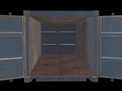Container Low-poly 3D model get