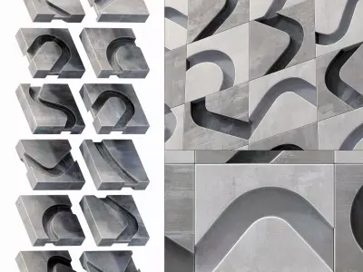 Penel plate line bend n1 3D model