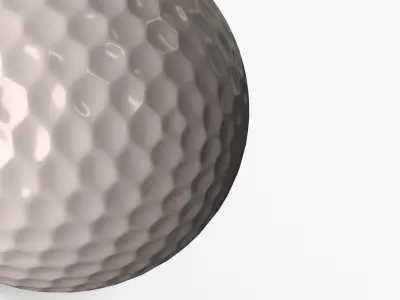 Golf Ball Generic Low-poly 3D model