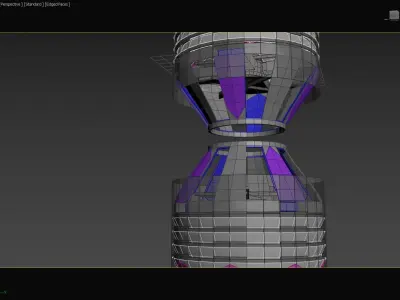 Quadro Ionic Thruster Drone -Modular Lifter Kit 3D print Concept 3D print model