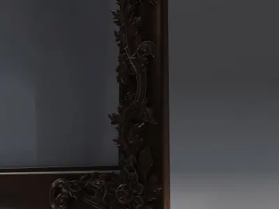 Vintage Barocco Mirror 3D model