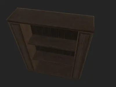 Book Case Low-poly 3D model