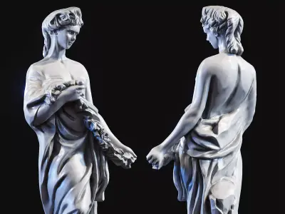 Woman sculpture 3d print model 3D print model