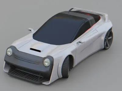 Porche concept car 3D model