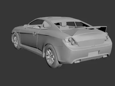 Hyundai Tiburon 2008  3D print model
